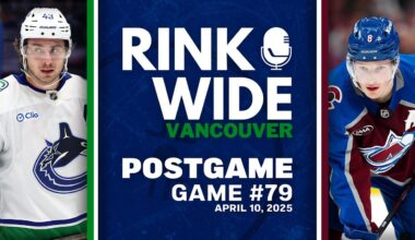 RINK WIDE POST-GAME: Vancouver Canucks at Colorado Avalanche | Game 79 - Apr. 10, 2025