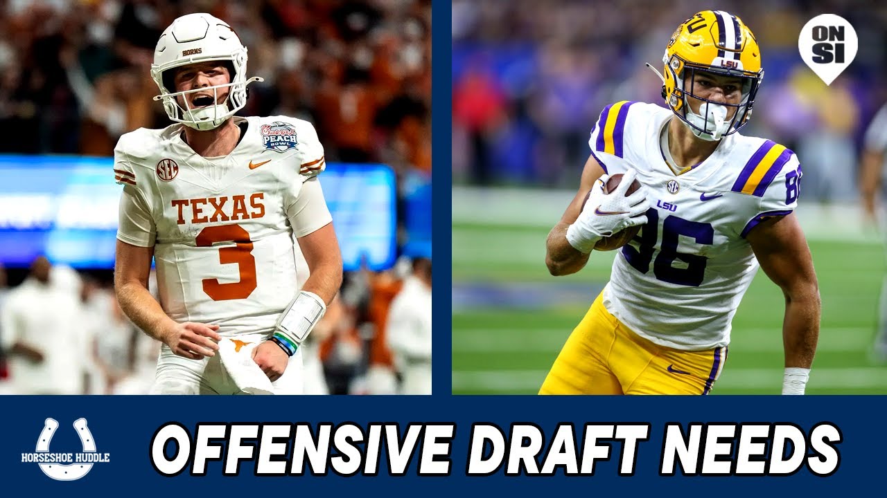 Indianapolis Colts Offensive Draft Needs | Horseshoe Huddle Podcast