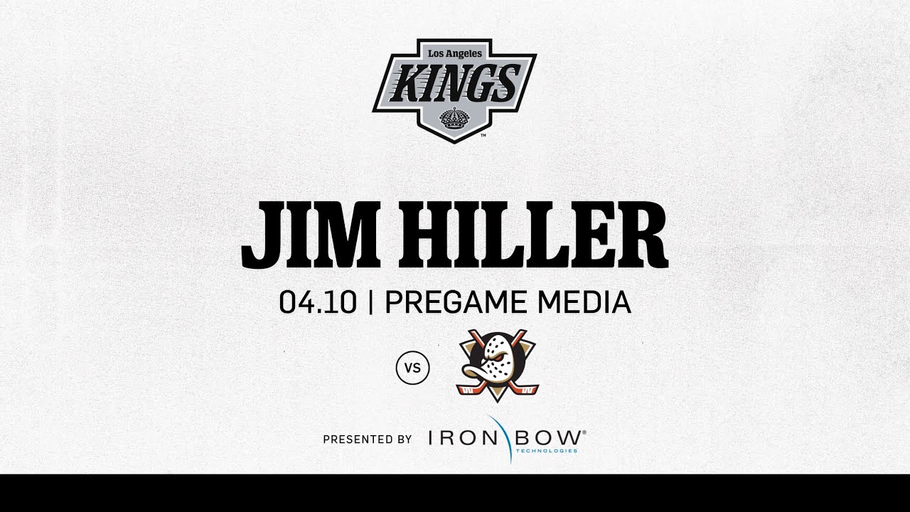 Head Coach Jim Hiller | 04.10 LA Kings Face the Anaheim Ducks | Pregame Media