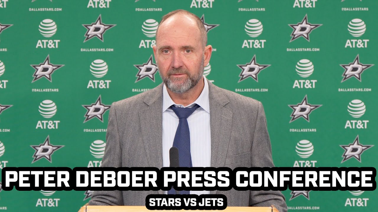 Pete DeBoer KEEPS IT REAL after Stars Shutout LOSS vs Jets