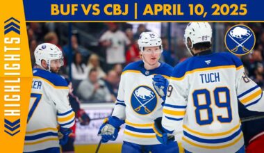 JJ Peterka Scores 25th Of The Season In Buffalo Sabres Loss To Columbus Blue Jackets | Highlights