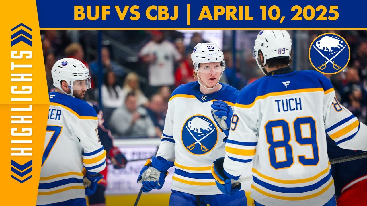 JJ Peterka Scores 25th Of The Season In Buffalo Sabres Loss To Columbus Blue Jackets | Highlights