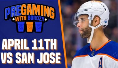 EDMONTON OILERS SWIM WITH THE SAN JOSE SHARKS | OILERSNATION'S PREGAMING WITH BORDZY