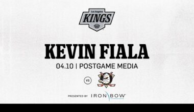 Forward Kevin Fiala | 04.10 LA Kings Beat the Anaheim Ducks | Postgame Media