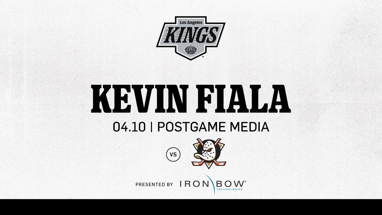 Forward Kevin Fiala | 04.10 LA Kings Beat the Anaheim Ducks | Postgame Media