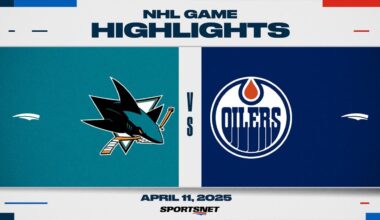 NHL Highlights | Sharks vs. Oilers - April 11, 2025