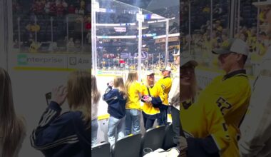 Matthew Wood's family watching his dreams come true 🥹 #nhl #predsnhl