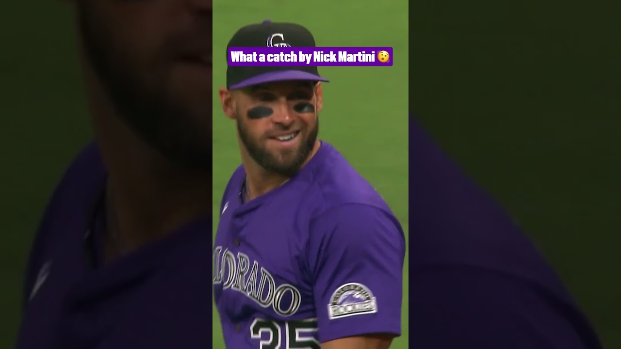 Nick Martini with the balancing act! 🤯