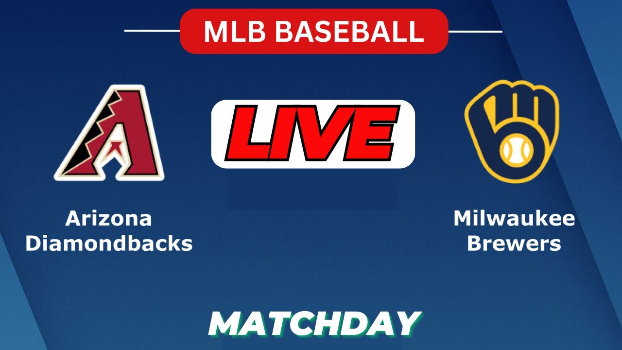 🔴LIVE : Arizona Diamondbacks Vs Milwaukee Brewers | MLB 2025 | MLB Live Baseball Score