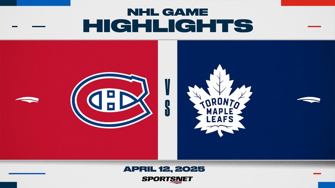 NHL Highlights | Canadiens vs. Maple Leafs - April 12, 2025