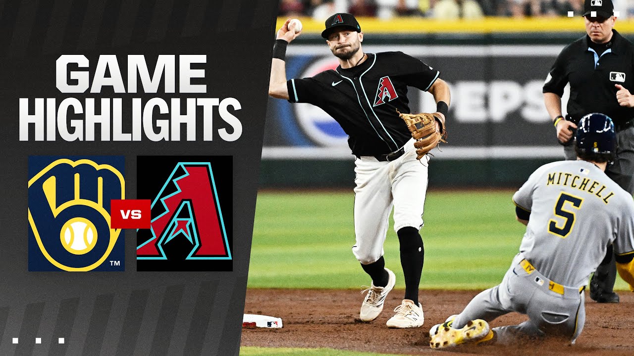 Brewers vs. D-backs Game Highlights (4/12/25) | MLB Highlights | Arizona Diamondbacks