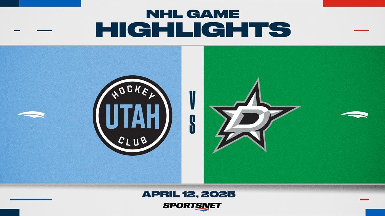 NHL Highlights | Utah HC vs. Stars - April 12, 2025