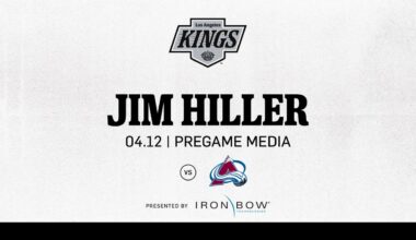 Head Coach Jim Hiller | 04.12.25 LA Kings Face the Colorado Avalanche | Pregame Media