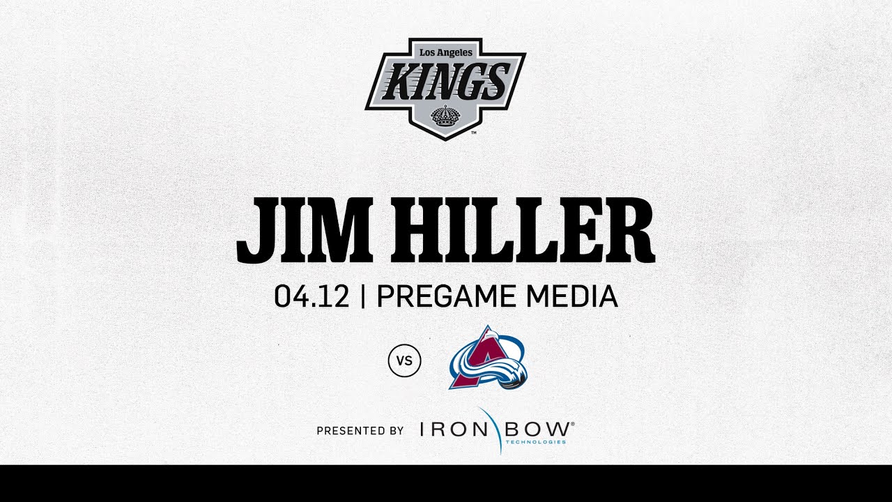 Head Coach Jim Hiller | 04.12.25 LA Kings Face the Colorado Avalanche | Pregame Media