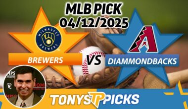 Milwaukee Brewers vs. Arizona Diamondbacks Pick 4/12/25 MLB Pick Prediction