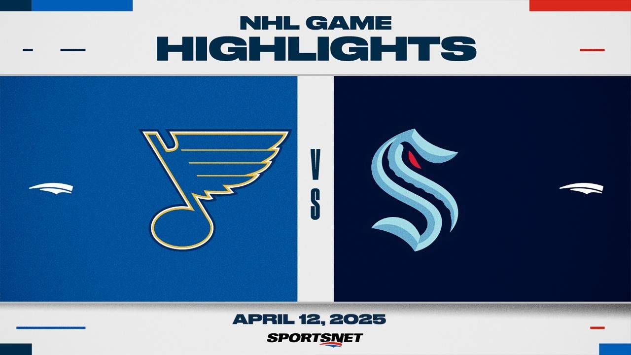 NHL Highlights | Blues vs. Kraken - April 12, 2025