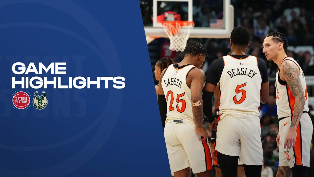 Full Game Highlights l Detroit Pistons @ Milwaukee Bucks