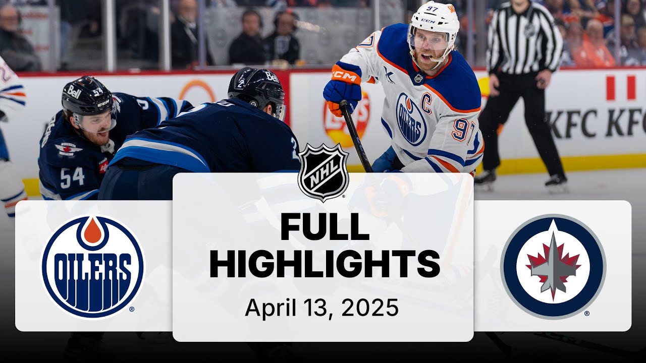NHL Highlights | Oilers vs. Jets - April 13, 2025