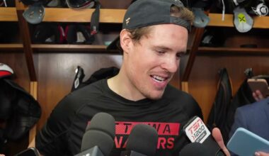 Tim Stützle, Thomas Chabot, Nick Cousins, Travis Green Postgame Media vs PHI