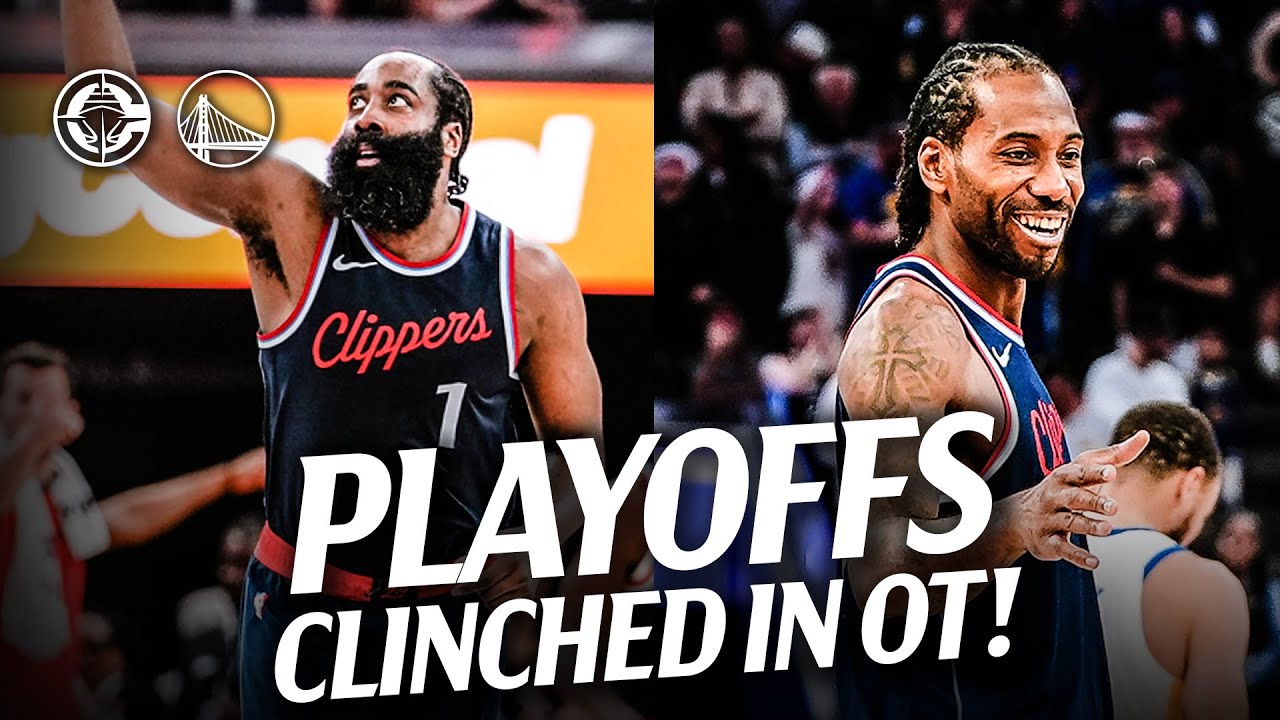 Clippers Win in OT vs. Warriors to Clinch Playoff Spot Highlights | LA Clippers