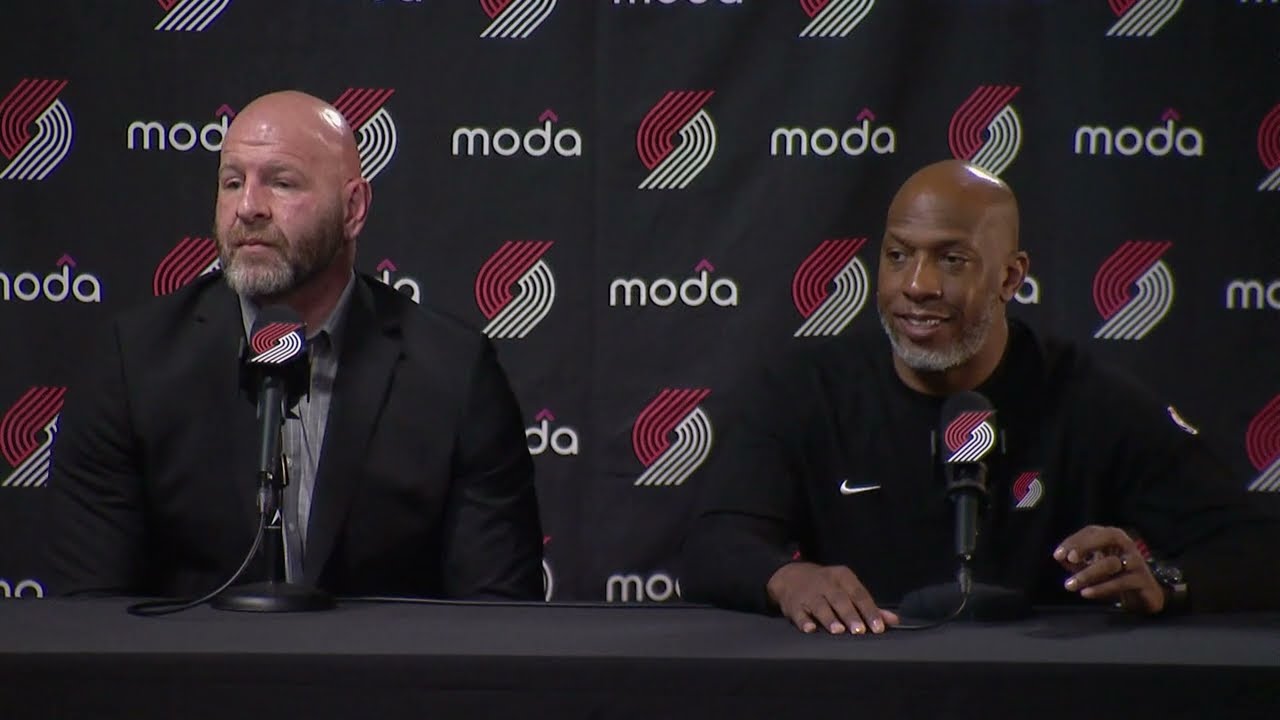Joe Cronin and Chauncey Billups | 2024-25 End of Season Press Conference | Portland Trail Blazers