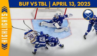 Buffalo Sabres Lose 7-4 To Tampa Bay Lightning | Full Game Highlights