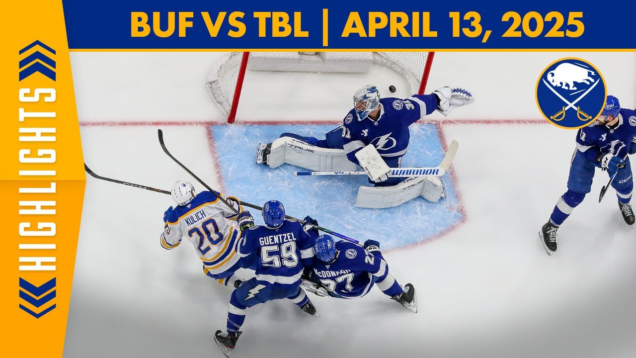 Buffalo Sabres Lose 7-4 To Tampa Bay Lightning | Full Game Highlights