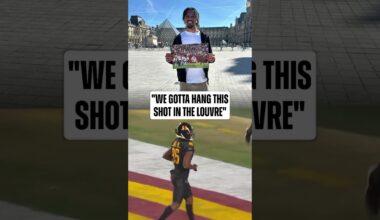 brought a special moment to the Louvre