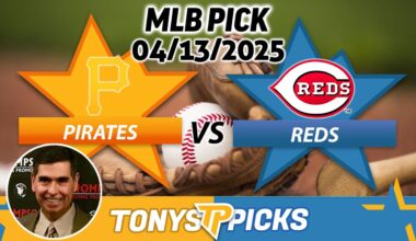 Pittsburgh Pirates vs. Cincinnati Reds Pick 4/13/25 MLB Pick Prediction