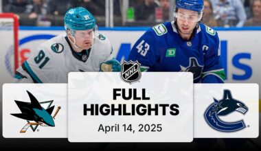 NHL Highlights | Sharks vs. Canucks | April 14, 2025