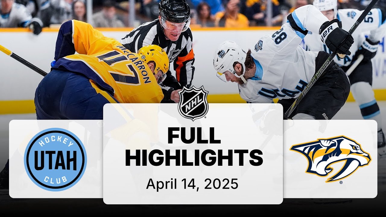 NHL Highlights | Utah Hockey Club vs. Predators | April 14, 2025