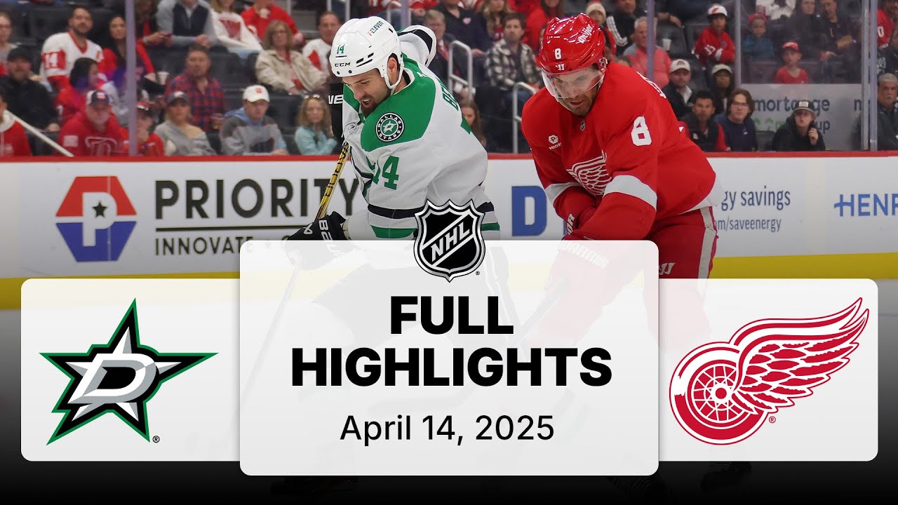 NHL Highlights | Stars vs. Red Wings | April 14, 2025