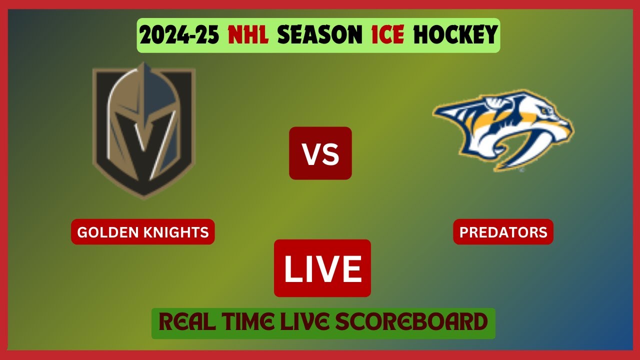 Vegas Golden Knights Vs Nashville Predators LIVE Score UPDATE 2024-25 NHL Season Hockey Apr 12 2025