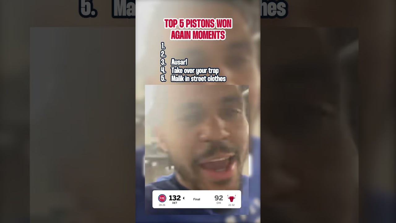 Top 5 Pistons won again moments from this season #pistons #nba