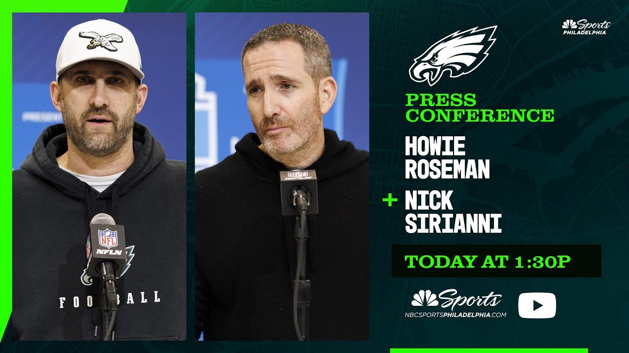 Eagles Howie Roseman and Nick Sirianni NFL Draft press conference | Today at 1:30p