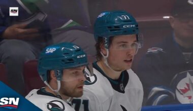 Sharks' Macklin Celebrini Snipes Bar Down For His 25th Goal Of Campaign