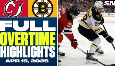 New Jersey Devils at Boston Bruins | FULL Overtime Highlights - April 15, 2025