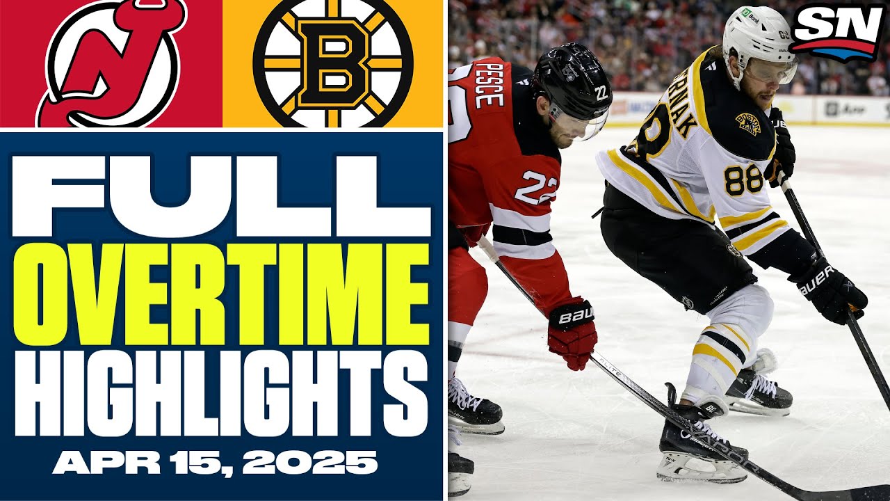 New Jersey Devils at Boston Bruins | FULL Overtime Highlights - April 15, 2025