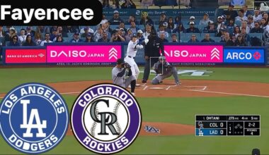 ANGELES DODGERS vs COLORADO ROCKIES TOTALMENTE EN VIVO