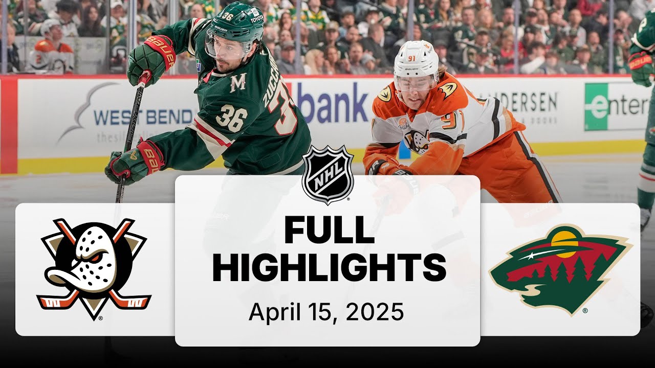NHL Highlights | Ducks vs. Wild - April 15, 2025