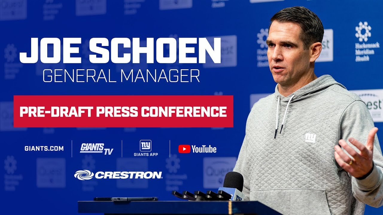 GM Joe Schoen's Pre-Draft Press Conference | New York Giants