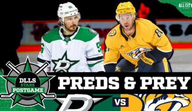 Stars lose at Nashville, end regular season on 7-game winless streak | DLLS STARS POSTGAME