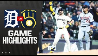 Tigers vs. Brewers Game Highlights (4/16/25) | MLB Highlights