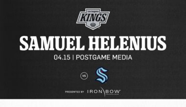 Forward Samuel Helenius | 04.15 LA Kings Beat the Seattle Kraken | Postgame Media