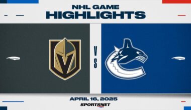 NHL Highlights | Golden Knights vs. Canucks - April 16, 2025