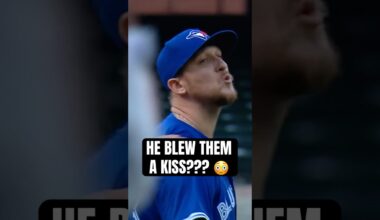 he blew a kiss to the other team..