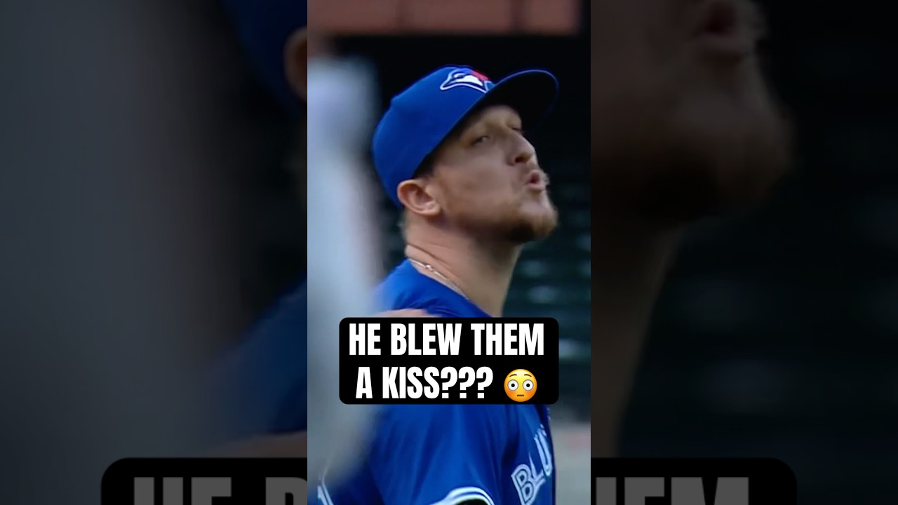 he blew a kiss to the other team..