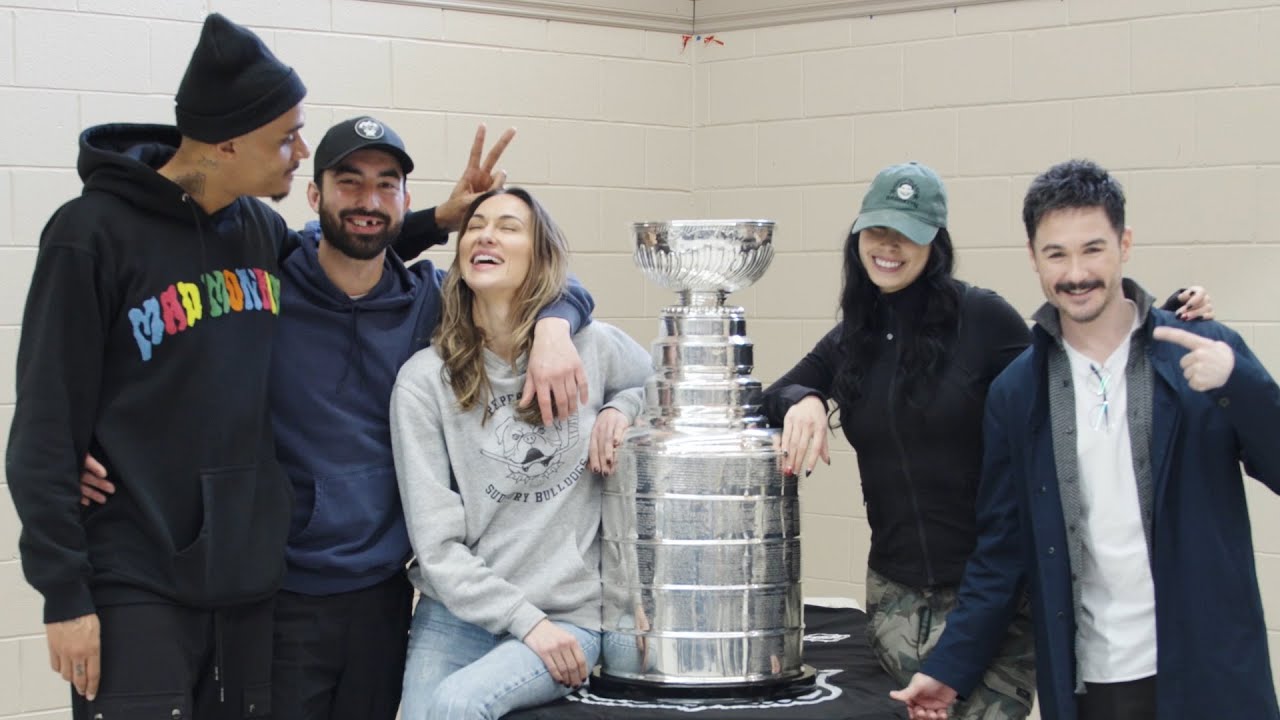 The Stanley Cup Stops By The Shoresy Film Set 🏆
