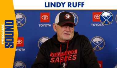 Buffalo Sabres Coach Lindy Ruff Pregame Media Availability | Sabres Host Flyers