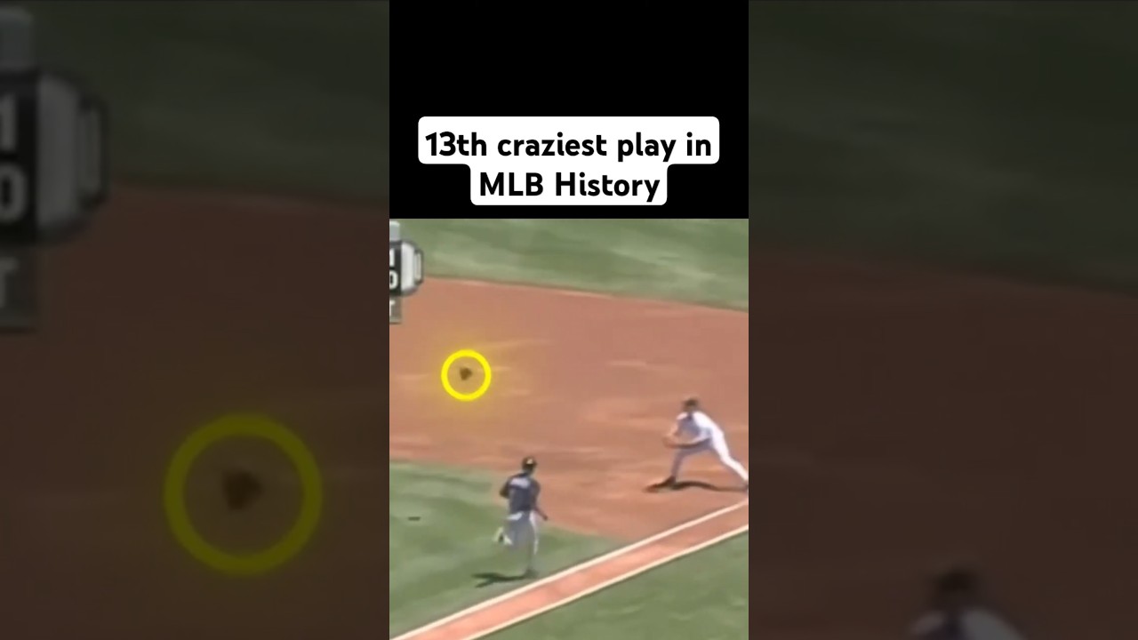 Quick thinking when the ball is stuck #baseball